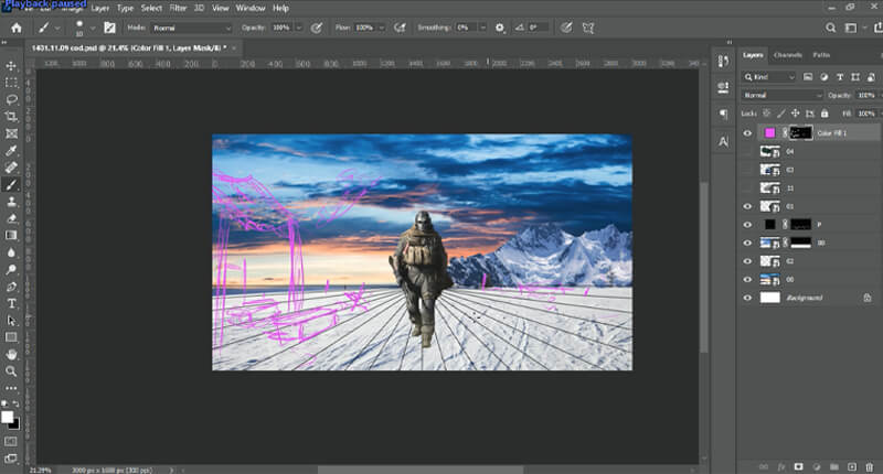 Idea cod photomontage