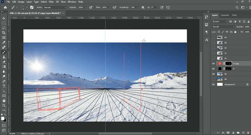 Prespective cod photomontage