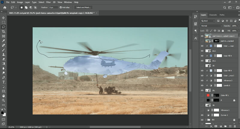 select cod photomontage
